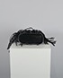 Shaggy Fringed Studded Bucket Bag, top view